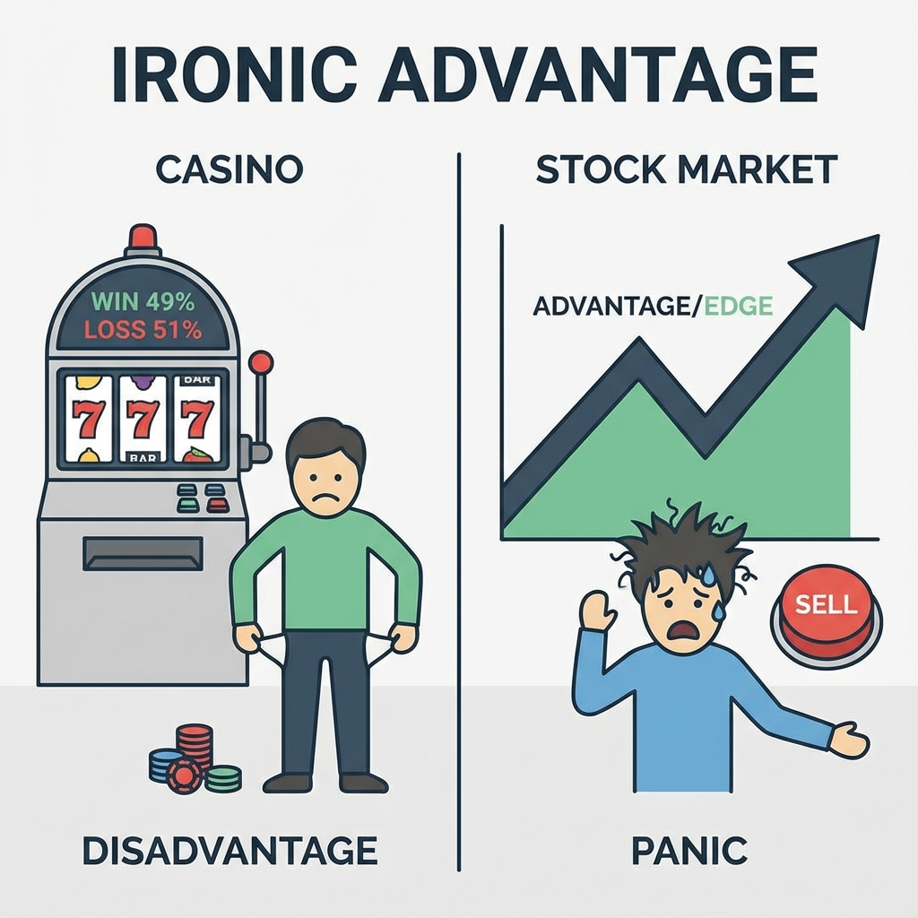 불리한 카지노에서 승리하는 퀀트 vs 유리한 시장에서 패배하는 개미